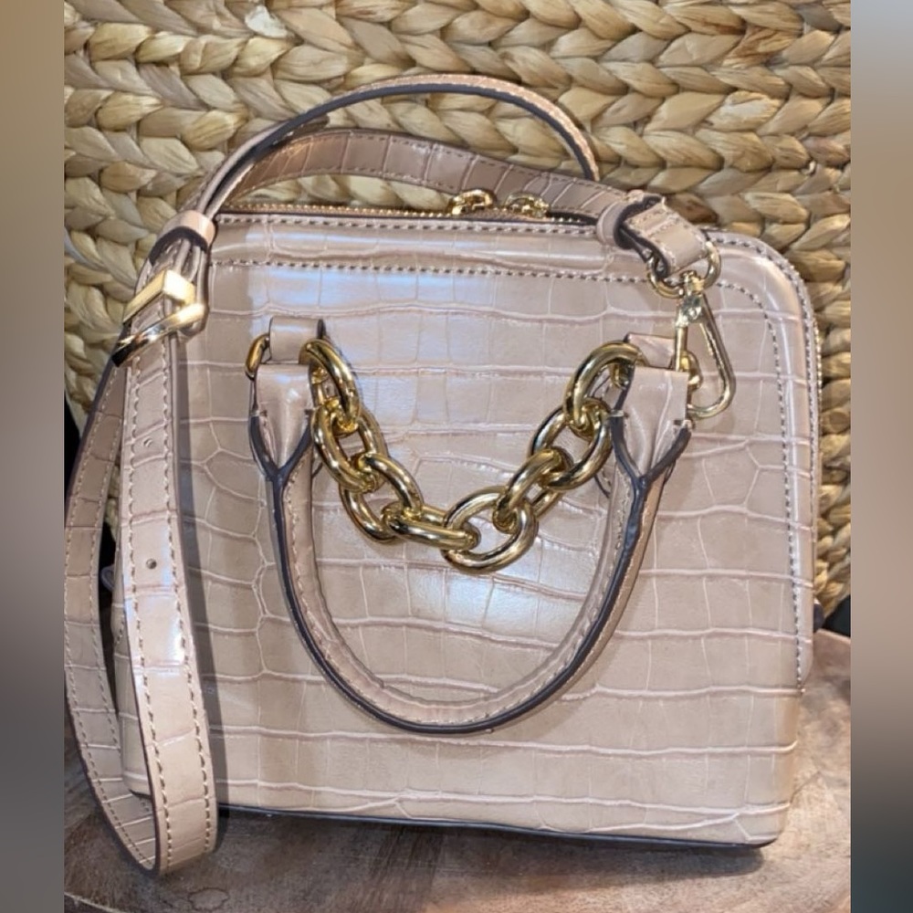 Zara Faux alligator skin purse